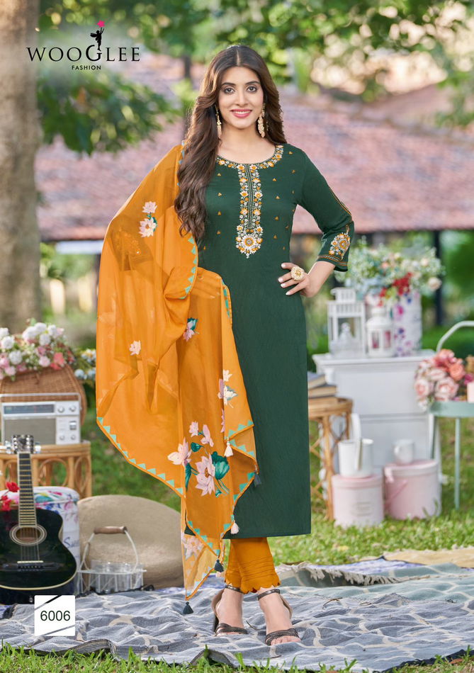 Kamakshi By Wooglee Kurti With Bottom Dupatta Wholesale Clothing Distributors In India